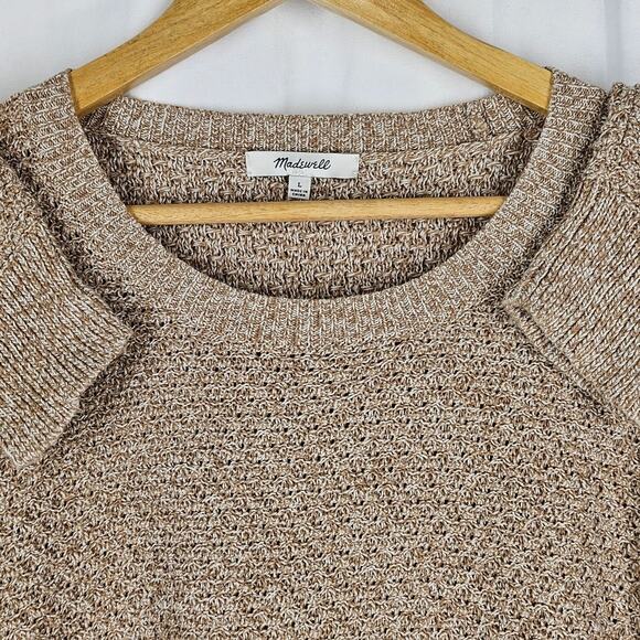 MADEWELL Women's Brown Knit Pullover Sweater Size Large - Cozy and Stylish - Picture 4 of 10